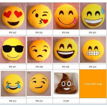 Großhandel billig niedlichen emoji Kissen benutzerdefinierte Plüsch Emoji Kissen